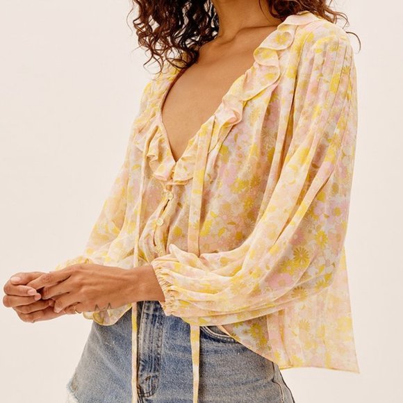 For Love and Lemons Melanie Blouse - Picture 1 of 3